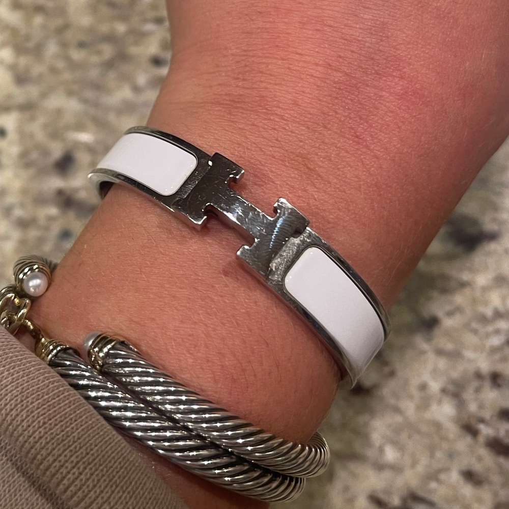 White Hermès Bracelet